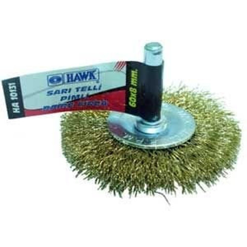 HA-10135 Sarı Telli Pimli Daire Fırça 100*10mm
