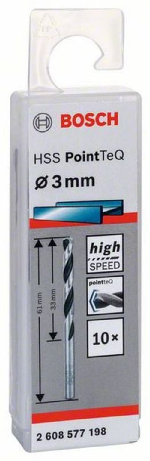 Bosch - HSS-PointeQ Metal Matkap Ucu 3,0 mm 10'lu