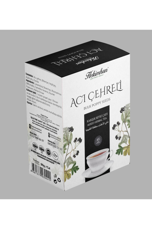 Acı Çehreli Fundalı Yeşilçay 45Li Süzen Poşet