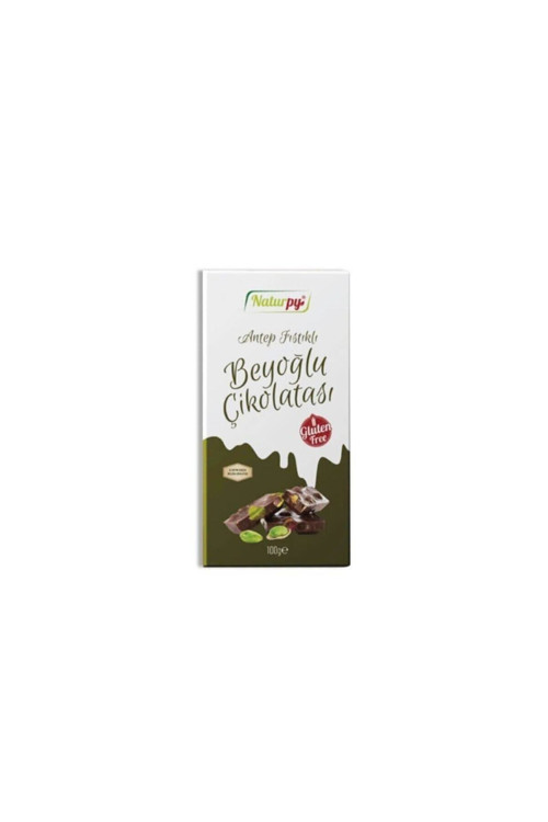 Glutensiz Antep Fıstıklı Beyoğlu Çikolatası 100 Gr