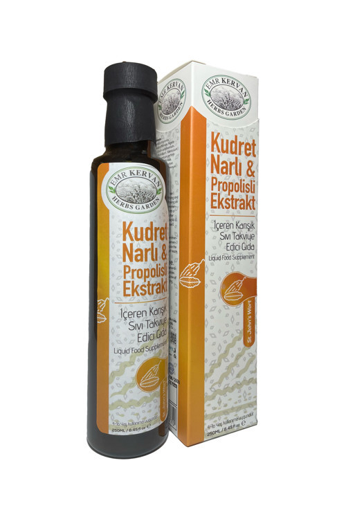 Kudret Narlı & Propolisli Ekstrakt İçeren Karışık Sıvı Takviye Edici Gıda 250Ml