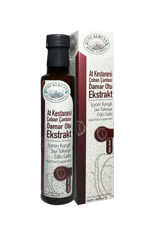 Atkestanesi & Çoban Çantası & Damar Otu Ekstraktı İçeren Karışık Sıvı Takviye Edici Gıda 250Ml