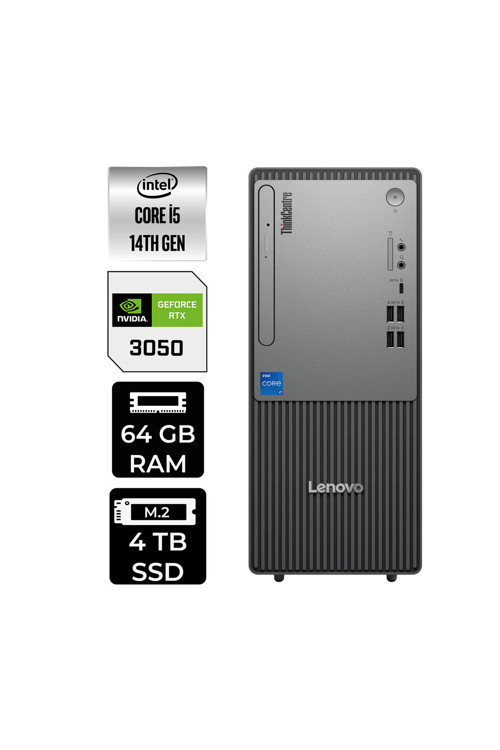 Thinkcentre Neo 50T G5 İ5 14400 64Gb 4Tb Ssd Rtx3050/6Gb Fdos Masaüstü Bilgisayar