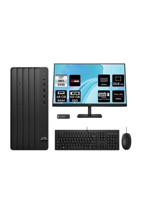290 G9 İ5 12500 48Gb 512Gb Ssd Rx550/4Gb Fdos Masaüstü Bilgisayar + 23.8" Monitör
