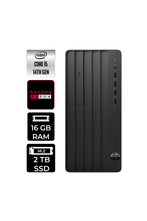 240 Prodesk 2 İ5 14400 16Gb 2Tb Ssd Rx550/4Gb W11H Masaüstü Bilgisayar & Per4 Usb Bellek