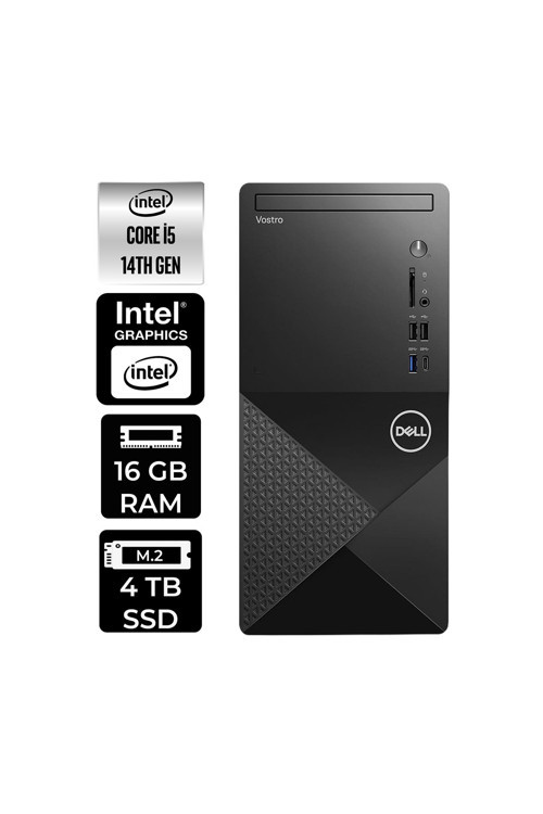 Vostro 3030Mt İ5 14600 16Gb 4Tb Ssd Fdos Masaüstü Bilgisayar & Per4 Usb Bellek