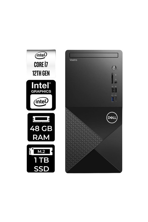 Vostro 3030Mt İ7 12700 48Gb 1Tb Ssd W11H Masaüstü Bilgisayar & Per4 Usb Bellek