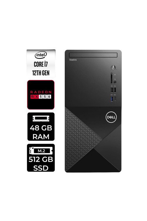 Vostro 3030Mt İ7 12700 48Gb 512Gb Ssd Rx550/4Gb Fdos Masaüstü Bilgisayar