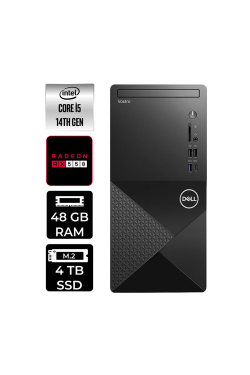 Vostro 3030Mt İ5 14600 48Gb 4Tb Ssd Rx550/4Gb W11H Masaüstü Bilgisayar