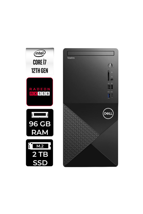 Vostro 3030Mt İ7 12700 96Gb 2Tb Ssd Rx550/4Gb Fdos Masaüstü Bilgisayar
