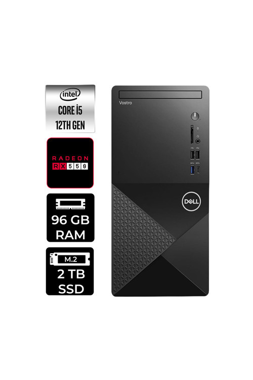 Vostro 3030Mt İ5 12400 96Gb 2Tb Ssd Rx550/4Gb Fdos Masaüstü Bilgisayar