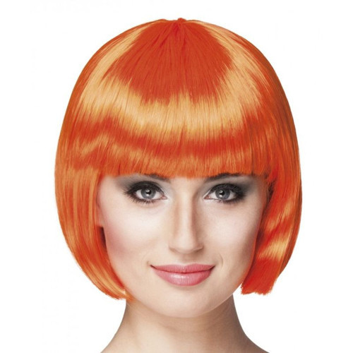 ieg™ Turuncu Renk Parti Peruğu Küt Saç