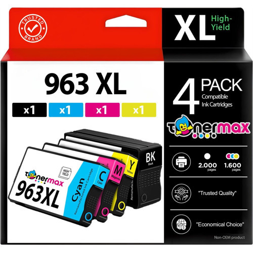 Hp OfficeJet Pro 9012e Muadil Kartuş Takımı / Hp 963XL Muadil Kartuş Seti