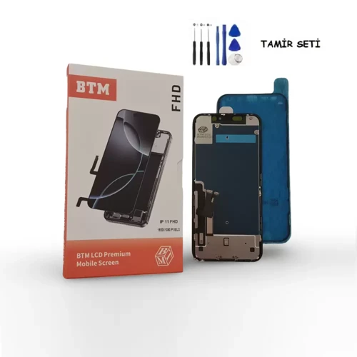 - iPhone 11 PRO MAX Lcd Ekran Dokunmatik - Btm + Tamir Seti