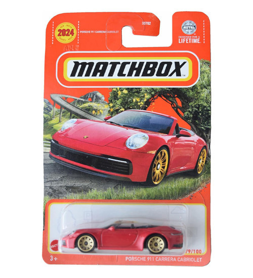 Porsche 911 Carrera Cabriolet - Kırmızı (1/64) Yurt Dışı Uzun Kartonet - HVK96