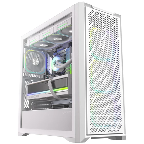 Sepii White 750W 80+ Bronze PSU 4X120mm FRGB Fan ATX Temperli Cam Beyaz Gaming (Oyuncu) Kasa