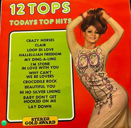 12 Tops - Todays Top Hits - Stereo Gold Award Lp - Mer 103X İngiltere Baskı