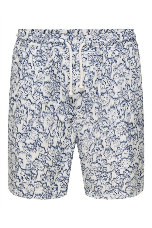 Onstel Dash Lıfe Reg Aop Shorts Erkek Beyaz Şort - 22032734