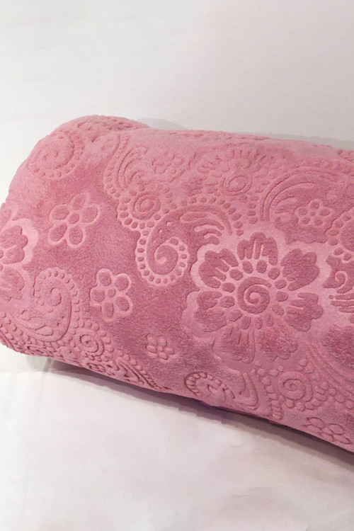 Desenli Pembe Çift Kişilik Battaniye Nishev-P000076