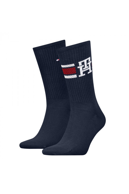 Th Men Sock 2P Monogram Sport Erkek Mavi Çorap - S701236320
