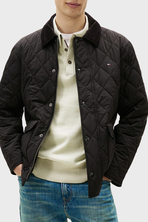 Kapitoneli Oversize Kadife Yaka Detaylı Mont Erkek Mont Mw0Mw41768 Bds