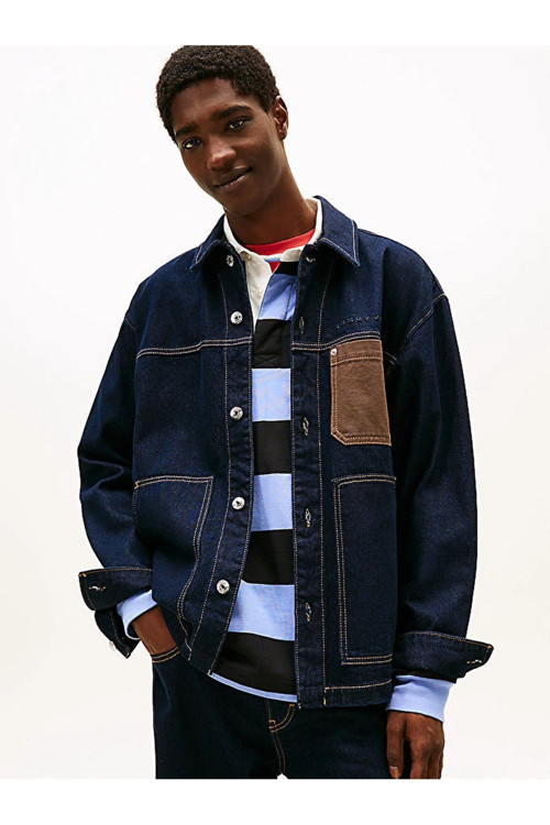 Chore Jacket Ext Eı6050 Erkek Mavi Denim Ceket - Dm0Dm22419