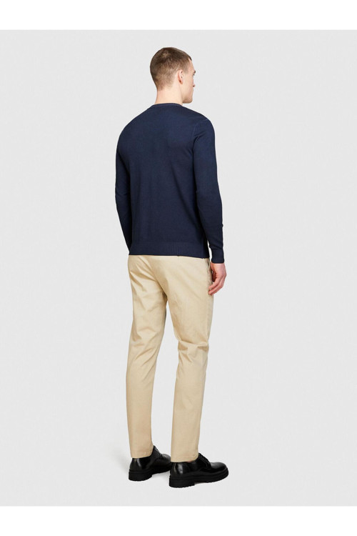 Streç Pamuklu Kemer Delikli Slim Fit Pantolon Erkek Bej Pantolon - 324P4Aıhsf021