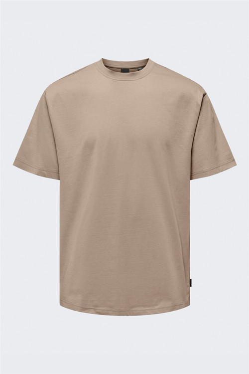 Onsfred Lıfe Rlx Ss Tee Noos Erkek Kahverengi T-Shirt - 22022532
