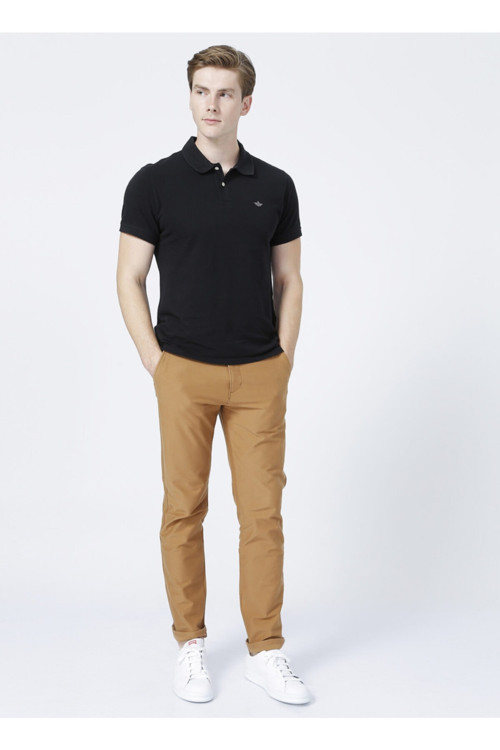 Polo Yaka Siyah Erkek T-Shirt