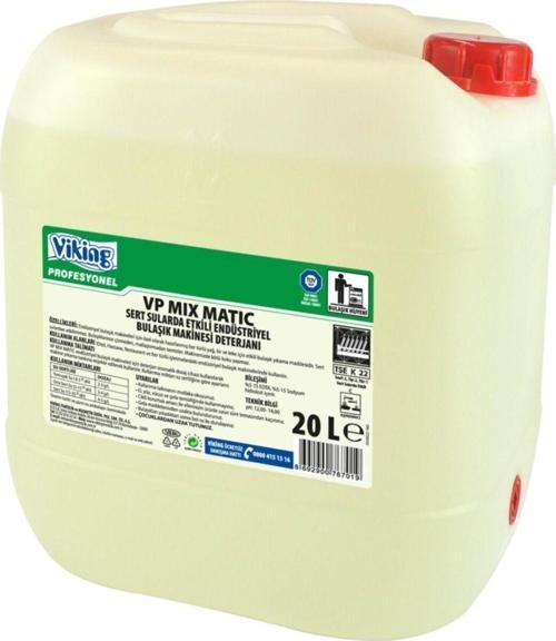 Viking Vp Mıx Matıc Sert Sularda Etkili Endüstriyel Bulaşık Makinesi Deterjanı 20 L 1 Adet