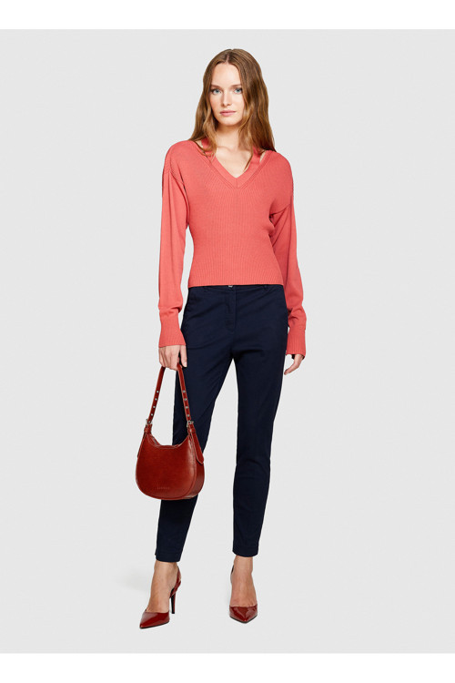 Lacivert Kadın Yüksek Belli Slim Fit Pantolon 4Aı655Ah6