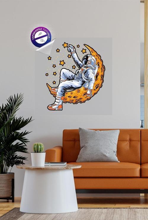 Astronotun Düşü, Kendiliğinden Tutunan, Statik, Yapışkansız Sihirli Akıllı Kağıt Tablo Sticker