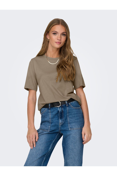 S/S Tee Jrs Noos Kadın Gray T-Shirt - 15270390