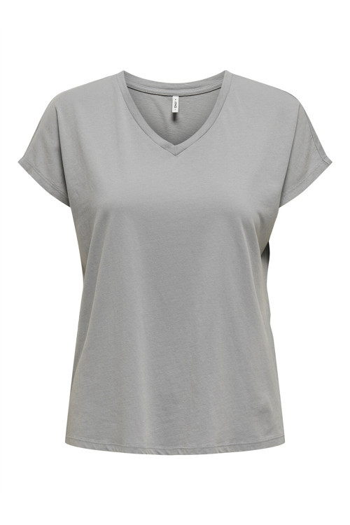 Onllucy Lıfe Ss Vneck Moster Top Box Jrs Kadın Gri T-Shirt - 15343382