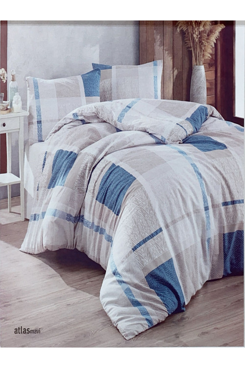 Özbayramlar Tekstil Kristal Tek Kişilik Nevresim Takımı Atlas Desen