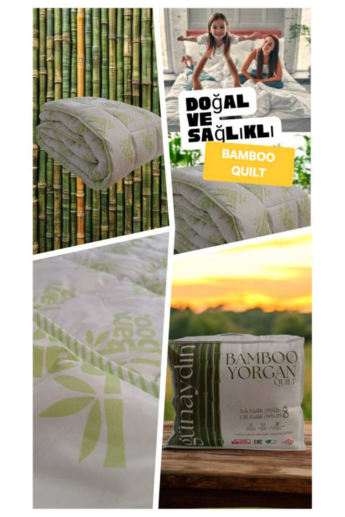 Bambu Yorgan ,Günaydın Bambu Yorgan , Antialerjik , Nefes Alan Doku, Uzun Ömürlü ,Sağlıklı ,Lüx,Çift