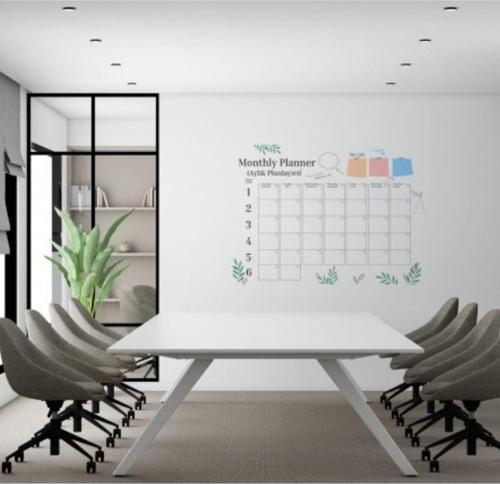 Monthly Planner Statik Elektriklenme Ile Kendiliğinden Tutunan Akıllı Kağıt (KAĞIT NOT TUTUCU)