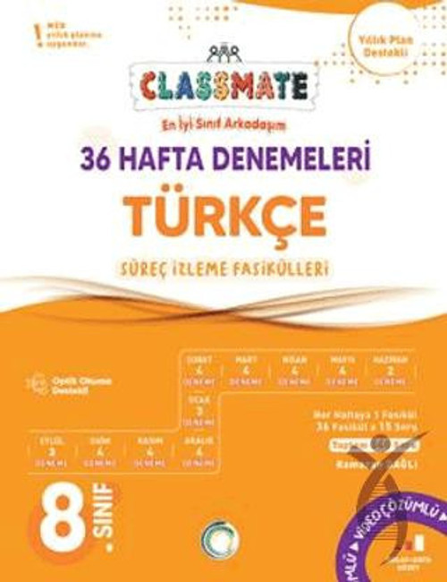 8. Sınıf Türkçe Classmate 36 Hafta Denemeleri