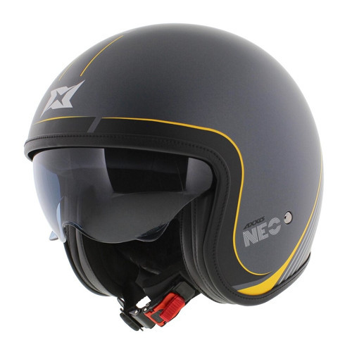 Motosiklet Kaskı Retro Güneş Vizörlü Hornet S Sv Neo C12 Mat Gri Motorcu Kask