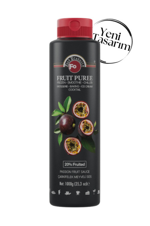 Çarkıfelek Meyve Püresi (Passion Fruit) (Frozen) 1000 Gr