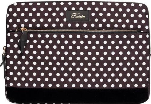 15.6 Inch Black Polka Dot Macbook- Laptop Bag