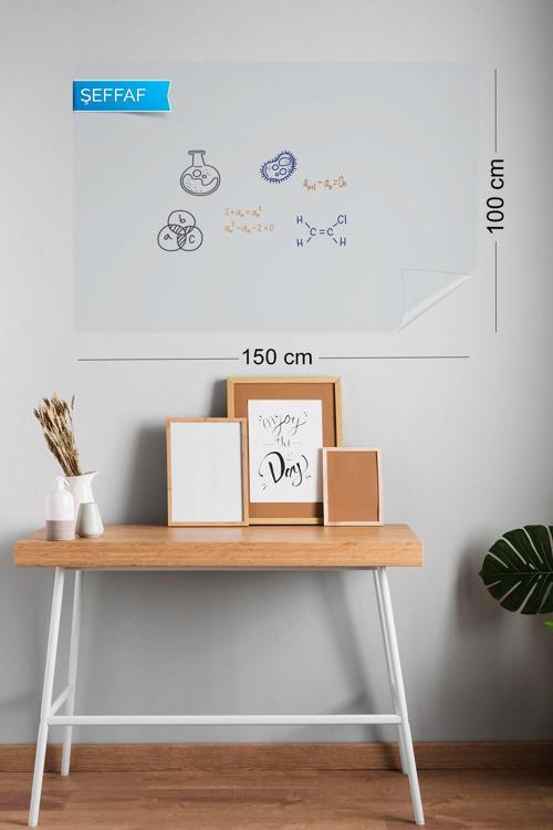 100 X 150 Şeffaf - Yapışkansız Tutunan Akıllı Kağıt * 1 Alana 1 Hediye *