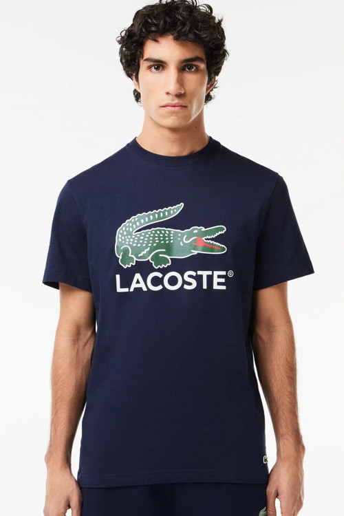 Men's Regular Fit Crew Neck Graphic T-Shirt Navy Bisiklet Yaka Erkek Tişört Lacivert