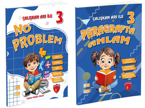 Çalışkan Arı 2026 3. Sınıf Paragrafta Anlam + No Problem Seti 2 Kitap