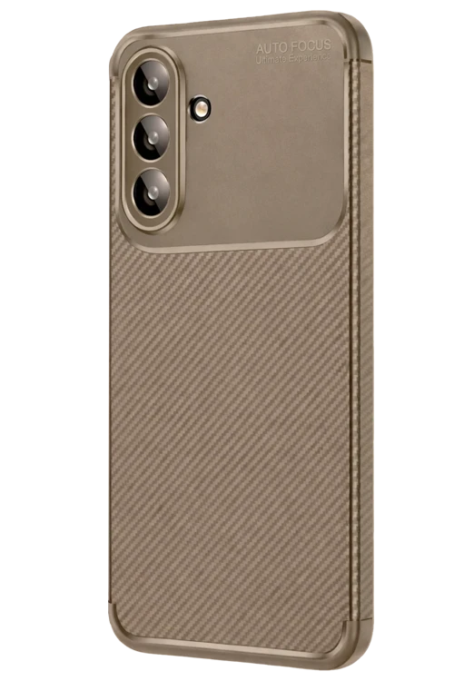 Newface Samsung Galaxy A37 5G Auto Focus Karbon Kapak - Kahverengi