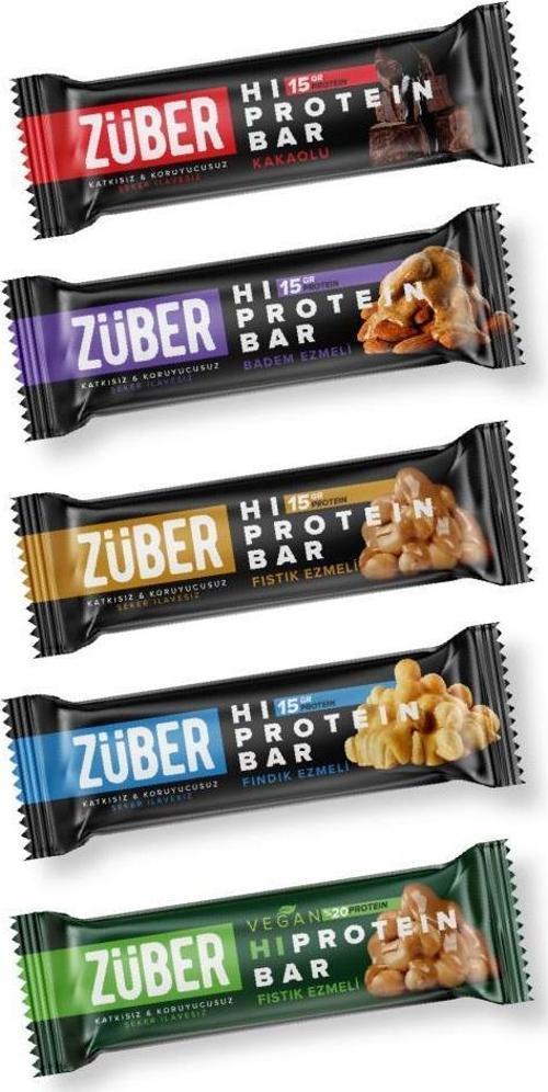 Yüksek Protein Bar Deneme Paketi 45g X 5 Adet
