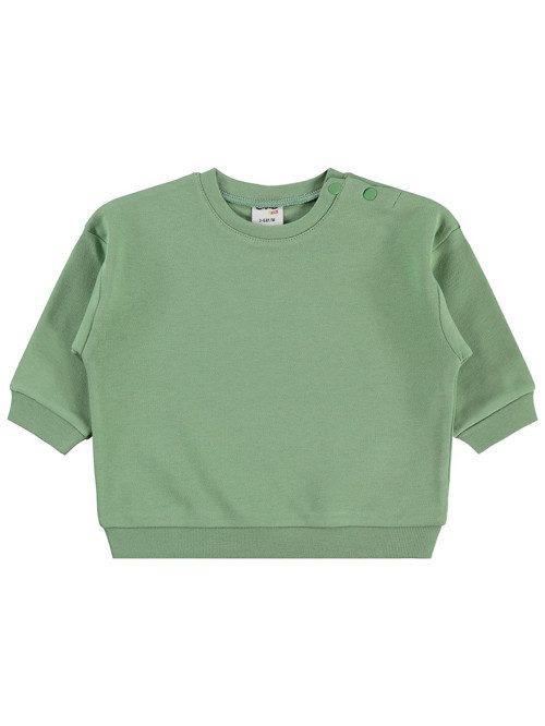 Basic 3-18 Ay Sweatshirt - Haki 18-24 Ay
