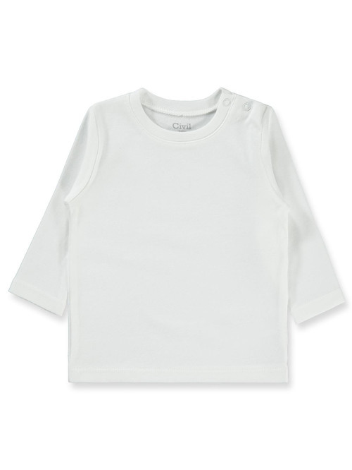 Bebek Penye Sweatshirt 12-24 Ay - Beyaz 18-24 Ay