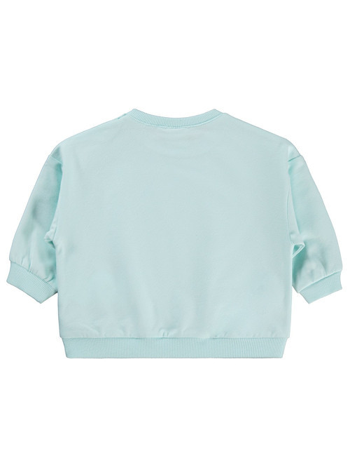 Civil Basic Kalp Etiketli 6-18 Ay Sweatshirt - Yeşil 9-12 Ay