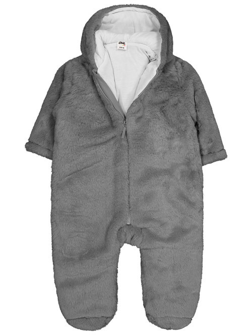 Kapüşonlu 6-18 Ay Astronot - Gri 9-12 Ay